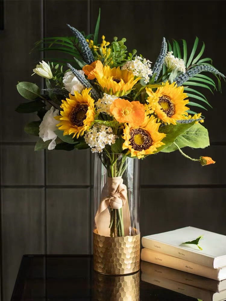 Vicky Yao Faux Floral - Exclusive Design Elegant Artificial Sunflower Arrangement