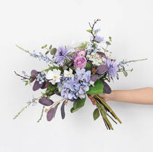 Laden Sie das Bild in den Galerie-Viewer, Vicky Yao Wedding Flower - Exclusive Design Romantic Purple Hydrangea Rose Artificial Wedding Bridal 3 Set Boutique