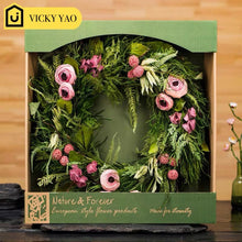 Laden Sie das Bild in den Galerie-Viewer, Vicky Yao Preserved Flowers - Exclusive Design Real Dry Flowers Preserved Flowers Door Wreath