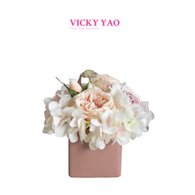 Load image into Gallery viewer, VICKY YAO FRAGRANCE - Love &amp; Dream Series Nude Pink Hydrangea Floral Art &amp; Luxury Fragrance Gift Box