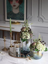 画像をギャラリービューアに読み込む, Vicky Yao Faux Floral - Exclusive Design Luxury Artificial Hydrangea Arrangement With Green Vase