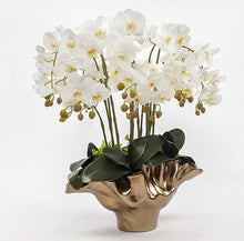 画像をギャラリービューアに読み込む, Vicky Yao Faux Floral - Exclusive Design Shell Vase Artificial Orchids Floral Arrangement