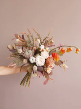 Laden Sie das Bild in den Galerie-Viewer, Vicky Yao Wedding Flower - Exclusive Design Luxury Protea Rose Artificial Wedding Bridal 3 Set Boutique