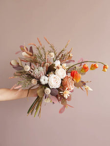 Vicky Yao Wedding Flower - Exclusive Design Luxury Protea Rose Artificial Wedding Bridal 3 Set Boutique