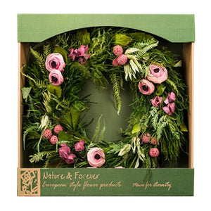 Vicky Yao Preserved Flowers - Exclusive Design Real Dry Flowers Preserved Flowers Door Wreath