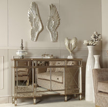 將圖片載入圖庫檢視器 Vicky Yao Luxury Furniture-Golden Mirrored Buffet - Vicky Yao Home Decor SEO