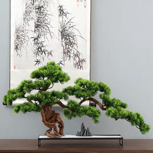 Load image into Gallery viewer, Vicky Yao Faux Bonsai - Exclusive Design Stone Modeling Artificial Bonsai L60cm Gift For Him Iron Base