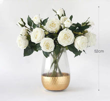 將圖片載入圖庫檢視器 VICKY YAO Faux Floral - Romantic Natural Touch Rose Flower Arrangement