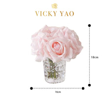 Laden Sie das Bild in den Galerie-Viewer, VICKY YAO FRAGRANCE - Love &amp; Dream Series Real Touch Pink Rose Art &amp; Luxury Fragrance Gift Box