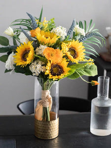 Vicky Yao Faux Floral - Exclusive Design Elegant Artificial Sunflower Arrangement