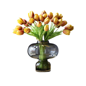 VICKY YAO Faux Floral - Real Touch Artificial Elegant Tulip Flower Arrangement