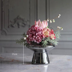 Vicky Yao Faux Floral - Exclusive Design Artificial Pink Romantic Flower Arrangement