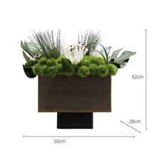 Load image into Gallery viewer, VICKY YAO Faux Floral - Exclusive Design Table Artificial Green Floral Arrangement