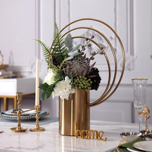 Laden Sie das Bild in den Galerie-Viewer, Vicky Yao Faux Floral - Exclusive Design Luxury Artificial Floral Arrangement With Vase Of Three Circle