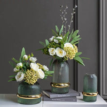 画像をギャラリービューアに読み込む, VICKY YAO Faux Floral - Exclusive Design Artificial White Rose Arrangement In Vase