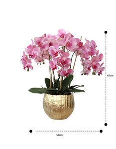 Vicky Yao Faux Floral - Exclusive Design Faux Phalaenopsis Orchid Flowers Arrangement