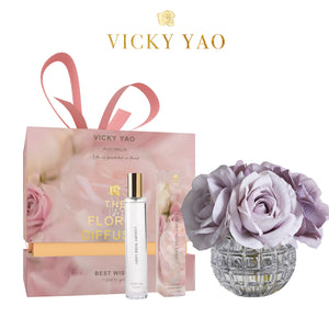 VICKY YAO FRAGRANCE - Cute Violet Faux Rose Art & Luxury Fragrance 50ml