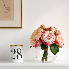 將圖片載入圖庫檢視器 VICKY YAO Faux Floral - Real Touch Gorgeous Rose Flower Arrangement