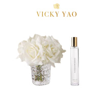 画像をギャラリービューアに読み込む, VICKY YAO FRAGRANCE - Love &amp; Dream Series Real Touch White Rose Art &amp; Luxury Fragrance Gift Box