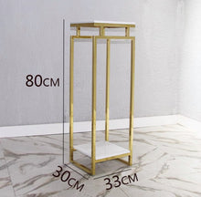 將圖片載入圖庫檢視器 Vicky Yao Luxury Furniture - Exclusive Design Luxurious Marble Three-Piece Flower Pot Stand /Display Stand