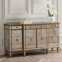 將圖片載入圖庫檢視器 Vicky Yao Luxury Furniture-Golden Mirrored Buffet - Vicky Yao Home Decor SEO