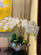 Load image into Gallery viewer, Vicky Yao Faux Floral - Exclusive Design Shell Vase Artificial Orchids Floral Arrangement