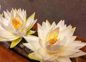 Vicky Yao Faux Floral - Exclusive Design Artificial Lotus/Water Lily Flower Arrangement