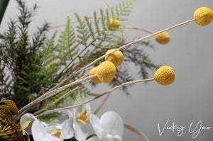 VICKY YAO Landscape Art - Exclusive Design Handcrafted Oriental Aesthetic Faux Floral Arrangement