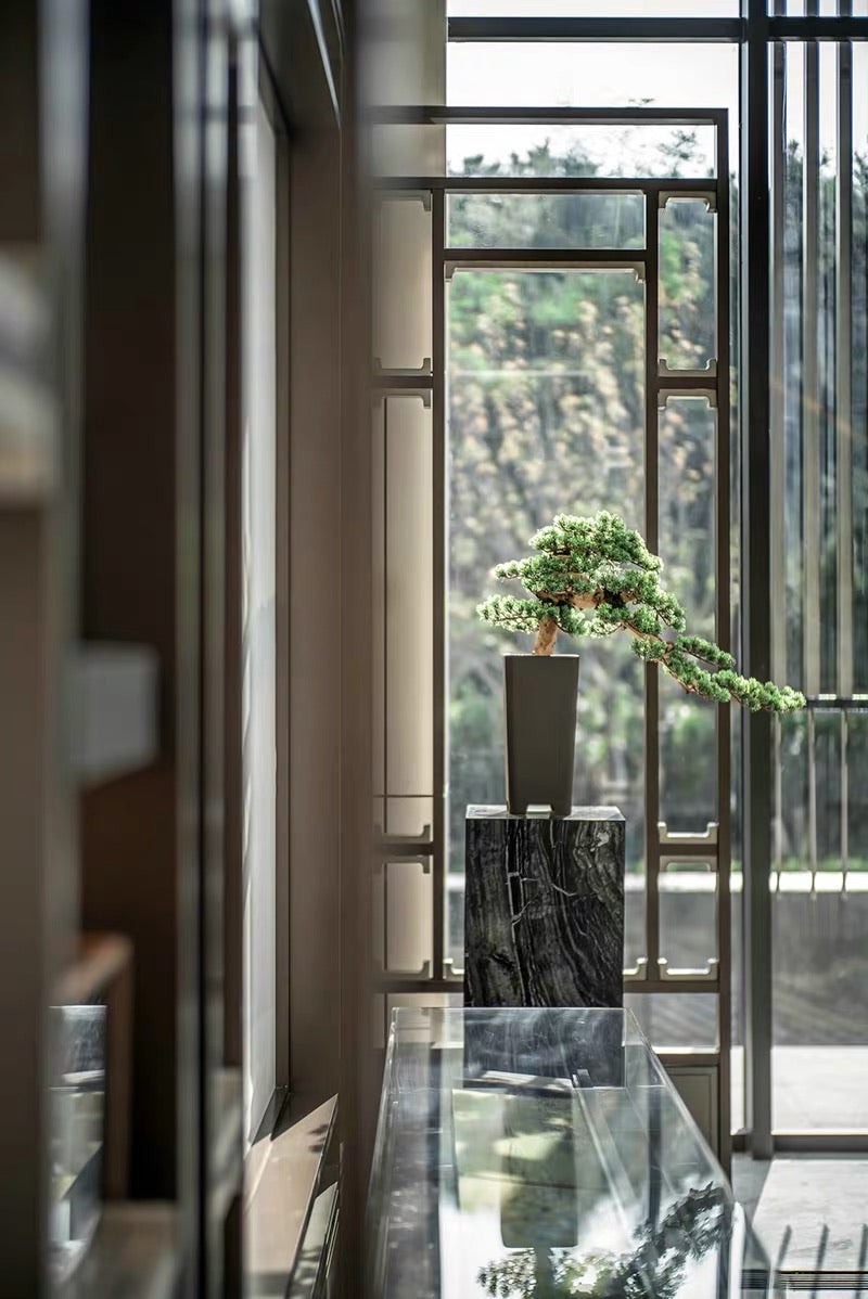 VICKY YAO Faux Plant - Exclusive Design Handcrafted Hotel Luxury Senior Club Artificial Plants Bonsai Arrangement