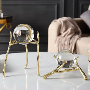 VICKY YAO Table Decor - A pair of luxury crystal ball decorations