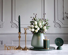 画像をギャラリービューアに読み込む, Vicky Yao Faux Floral - Exclusive Design Luxury Artificial Tulips With Frosted Vase