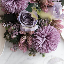 Load image into Gallery viewer, Vicky Yao Faux Floral - Exclusive Design Purple Table Decoration And Artificial Flower Art