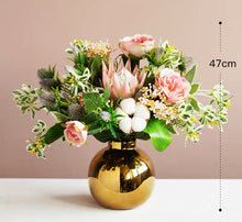將圖片載入圖庫檢視器 Vicky Yao Faux Floral - Exclusive Design Cotton Rose Floral Arrangement