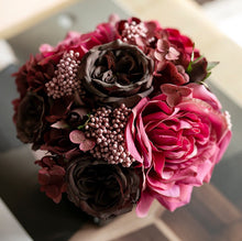 Load image into Gallery viewer, Vicky Yao Faux Floral - Real Touch Exclusive Design Artificial Black Roses Flower Arrangement