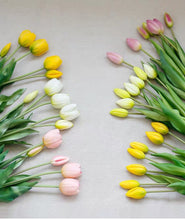 Load image into Gallery viewer, VICKY YAO Faux Floral - Spring Real Touch Elegant Faux Tulips Floral Arrangement