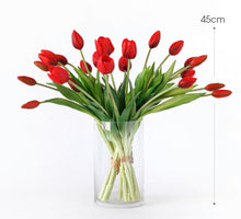 画像をギャラリービューアに読み込む, VICKY YAO Faux Floral - Spring Real Touch Elegant Faux Tulips Floral Arrangement