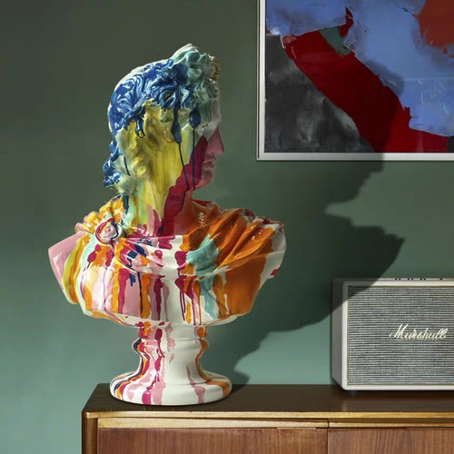 VICKY YAO Table Decor - Exclusive Design Art Colorful Plaster Statue