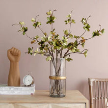 Laden Sie das Bild in den Galerie-Viewer, Vicky Yao Faux Floral - Fresh Lemon Green Small Petals Flower Arrangement - Vicky Yao Home Decor SEO