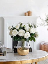 Load image into Gallery viewer, VICKY YAO Faux Floral - Romantic Natural Touch Rose Flower Arrangement