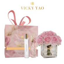画像をギャラリービューアに読み込む, VICKY YAO FRAGRANCE - Real Touch Baby Pink Rose Floral Art &amp; Luxury Fragrance 50ml