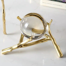 Load image into Gallery viewer, VICKY YAO Table Decor - A pair of luxury crystal ball decorations