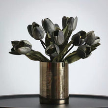 Load image into Gallery viewer, VICKY YAO Faux Floral - Exclusive Design Natural Touch Artificial Black Tulips Arrangement