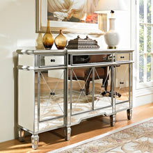 Load image into Gallery viewer, Vicky Yao Luxury Furniture- Silver Mirrored Buffet - Vicky Yao Home Decor SEO