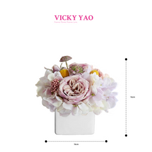 將圖片載入圖庫檢視器 VICKY YAO FRAGRANCE - Love &amp; Dream Series Elegant White Hydrangea Floral Art &amp; Luxury Fragrance Gift Box