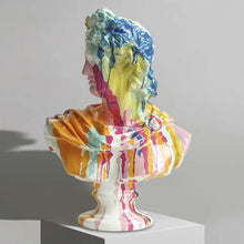 將圖片載入圖庫檢視器 VICKY YAO Table Decor - Exclusive Design Art Colorful Plaster Statue