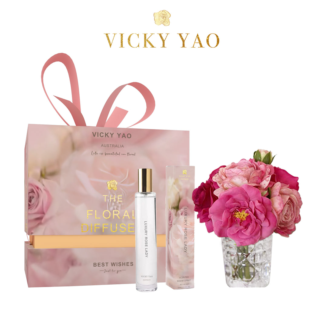 VICKY YAO FRAGRANCE - Love & Dream Series Fuchsia & Luxury Fragrance Gift Box 50ml