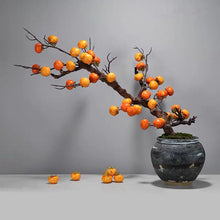 將圖片載入圖庫檢視器 VICKY YAO Faux Plant - Exclusive Design Life Aesthetic Chinese Style Artificial Persimmon Bonsai Art