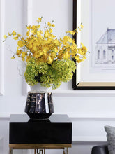 画像をギャラリービューアに読み込む, Vicky Yao Faux Floral - Exclusive Design Artificial Yellow Oncidium Floral Arrangement