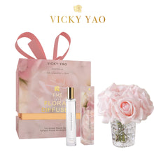 將圖片載入圖庫檢視器 VICKY YAO FRAGRANCE - Love &amp; Dream Series Real Touch Pink Rose Art &amp; Luxury Fragrance Gift Box