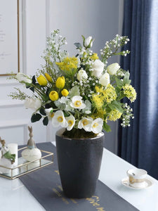 Vicky Yao Faux Floral - Exclusive Design Artificial White Calla Lily Floral Arrangement